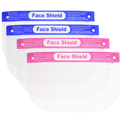 Kids Face Shield with Blue/Pink Label